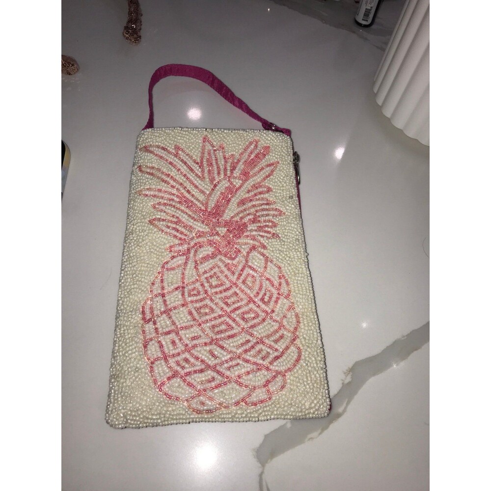 Bamboo trading company crossbody beaded pineapple bag